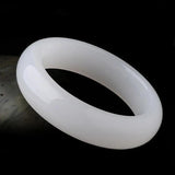 Chinese Jade Hand Carved Wide Band Bracelet