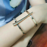 Indian Style Copper Cuff Bracelet Opened Statement Bangle Accessory