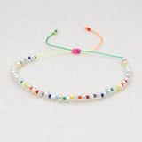 YASTYT Freshwater Pearl Bracelet For Women Bohemian Rainbow Bead Jewelry