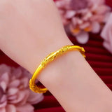 Silver Buddhistic Heart Sutra Bracelet for Women