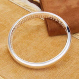 Silver Buddhistic Heart Sutra Bracelet for Women