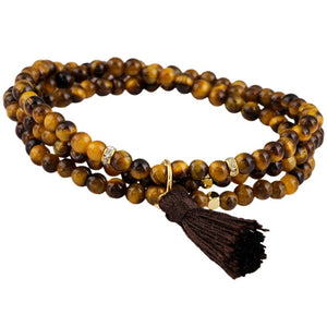 Green Aventurine Layers Bracelet Tibetan Buddhist Wristband