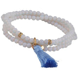 Green Aventurine Layers Bracelet Tibetan Buddhist Wristband