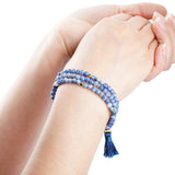 Green Aventurine Layers Bracelet Tibetan Buddhist Wristband
