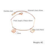 Rose Bangle Bracelet Stainless Steel Cuff Hand Jewelry Gift
