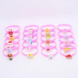 5Pcs Kids Wristband Bracelet Cartoon Animal Rabbit Dog Girl Jewelry