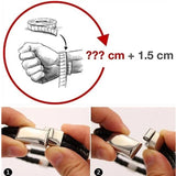 Men's Natural Beadseads Hand-Woven Bracelet - Titanium Steel Leather Rope Chain