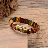 Tiger Eye Stone Bracelet Natural Stone Beads Yoga Bangle