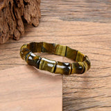 Tiger Eye Stone Bracelet Natural Stone Beads Yoga Bangle