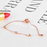 Stainless Steel Two Round Buckles Bangles Bracelet For Women