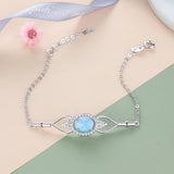 Opal Eye Charm Chain Bracelet for Women