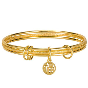 Titanium Steel Forever Love Heart Bracelet Bangle