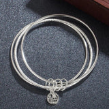 Titanium Steel Forever Love Heart Bracelet Bangle