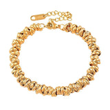 Stainless Steel Silver Annularity Bracelet for Women Girls