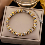 Stainless Steel Silver Annularity Bracelet for Women Girls