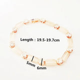 Rose 585 Cubic Zircon Wide Bracelet for Lady