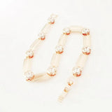 Rose 585 Cubic Zircon Wide Bracelet for Lady