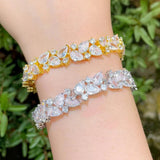 CWWZircons African CZ Dubai Plated Bracelet Women CB267