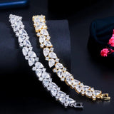 CWWZircons African CZ Dubai Plated Bracelet Women CB267