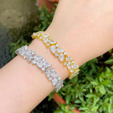 CWWZircons African CZ Dubai Plated Bracelet Women CB267