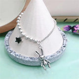Tibetan Silver Smiling Face Elephant Rabbit Bracelet Men Women Jewelry