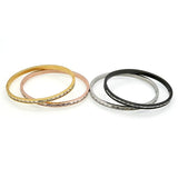 Crystal Stainless Steel Bangle Cuff Bracelet Wedding Jewelry
