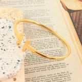 Stainless Steel Knot Cuff Bracelet for Women