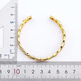 Copper Zircon Bracelet Plated Chain Open Cuff Bangle Jewelry