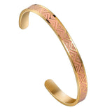 6mm Stainless Steel Evil Eye Cuff Bracelet for Women