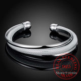 Silver Wedding Open Bracelet For Women Men Nick Jewelry Lover Birthday