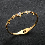 Hollow Star Crystal Bracelets Bangle - Party Jewelry Gift