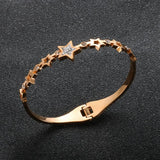 Hollow Star Crystal Bracelets Bangle - Party Jewelry Gift