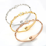 Hollow Star Crystal Bracelets Bangle - Party Jewelry Gift