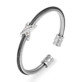 European Bangle Twisted Cable Wire Bracelet Antique Bangles