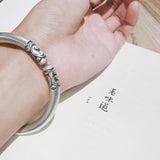 Silver Golden Cloud Bracelet Gift Vintage Versatile Jewelry