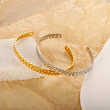 Adjustable Stainless Steel Ball Bangle for Men