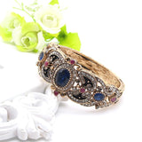 Sunspicems Vintage Indian Bangle Women Charm Bracelet Antique Bohemia