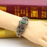 Sunspicems Vintage Indian Bangle Women Charm Bracelet Antique Bohemia