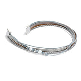 Janeyacy Bohemian Style Rhinestone Leather Bracelet