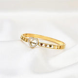 Crystal Heart Charms Cuff Love Bracelet Bangles Stainless Steel