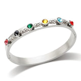 Y2K Birthstone Stainless Steel Friendship Bracelets for Women