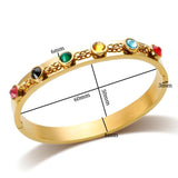 Y2K Birthstone Stainless Steel Friendship Bracelets for Women