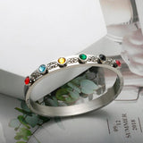 Y2K Birthstone Stainless Steel Friendship Bracelets for Women