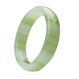 Green Jade Bracelet Bangle Chinese Charm Jewelry Hand-Carved