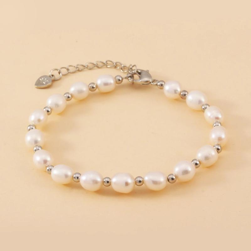 Baroque Freshwater Pearl Bracelet Classical Hand Jewelry