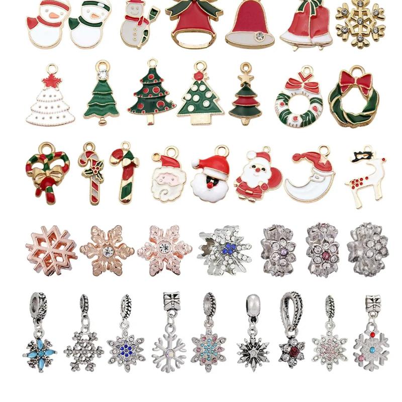 DIY Christmas Advent Calendar Bracelet Jewelry Making Supplies