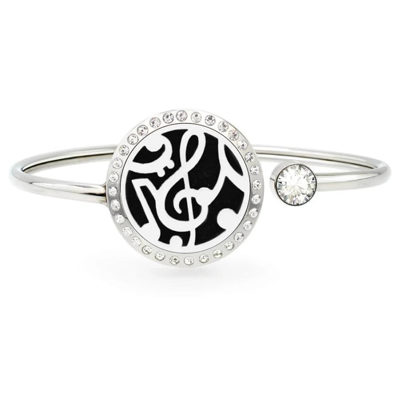25mm Bling Aromatherapy Bangle Essential Oil Diffuser Bracelet