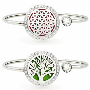 25mm Bling Aromatherapy Bangle Essential Oil Diffuser Bracelet