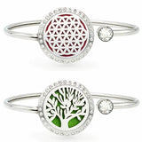 25mm Bling Aromatherapy Bangle Essential Oil Diffuser Bracelet