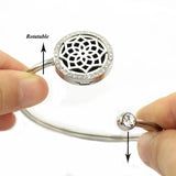 25mm Bling Aromatherapy Bangle Essential Oil Diffuser Bracelet